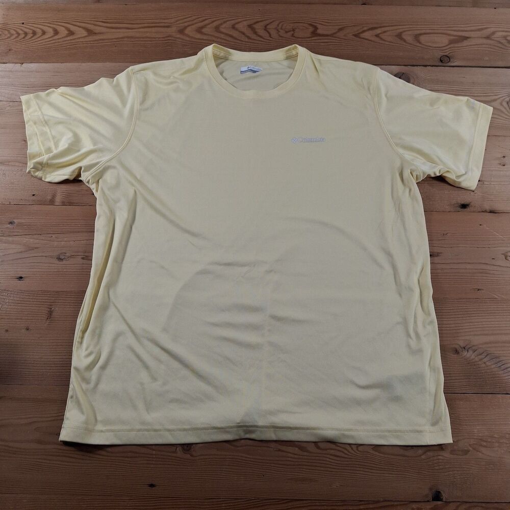 Columbia Omni-shade Shirt Mens Xl Yellow